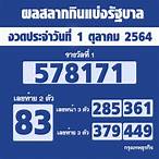ตรวจหวย1มีนา2564